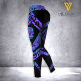 September Girl Criss-Cross Open Back Camisole Tank Top Legging SKTDSG