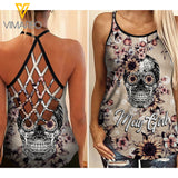 May Girl Criss-Cross Open Back Camisole Tank Top MKLSK