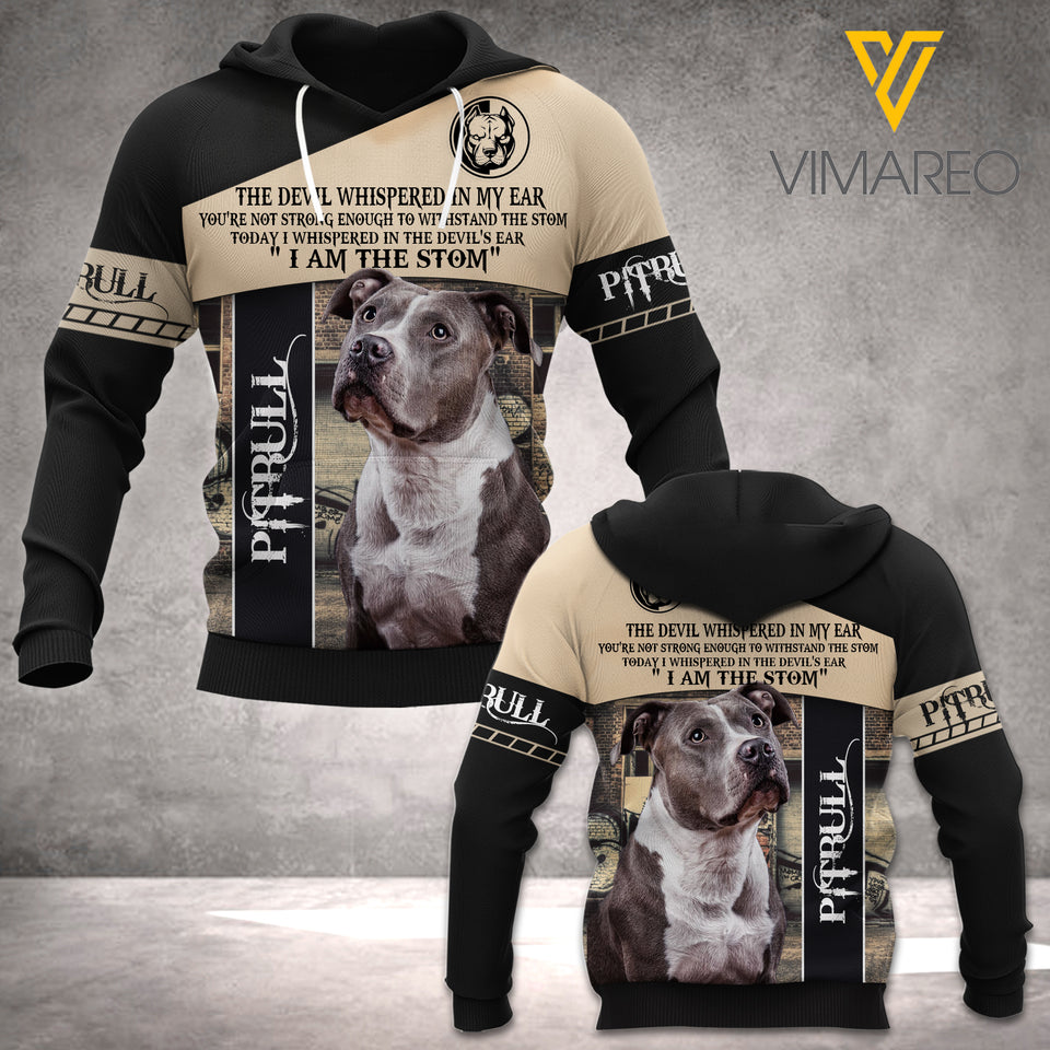 MH PITBULL DOG HOODIE 3D PRINTED FEB-NV18