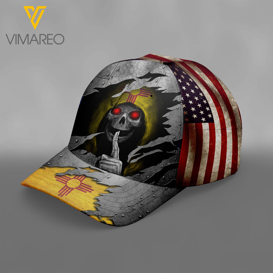 new mexico Peaked cap 3D TL093 SKULL