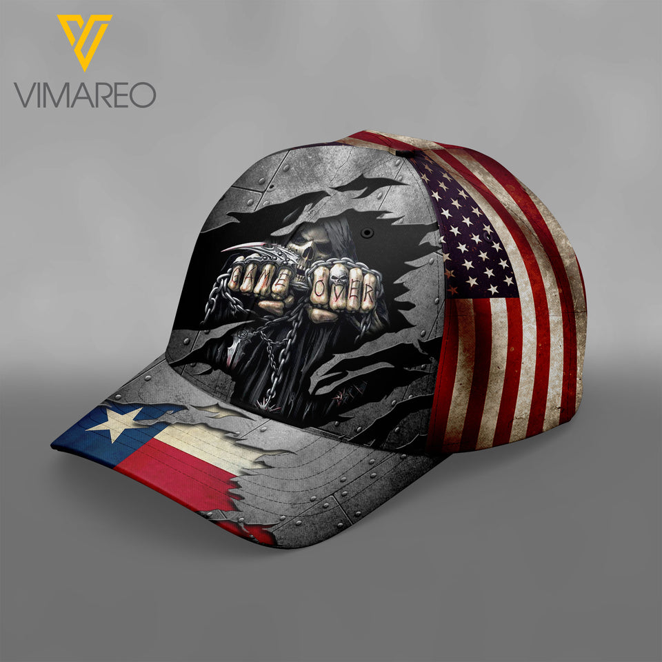 texas Peaked cap 3D TMT SKELETON