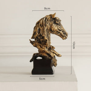 Sculpture Horse Head Abstract Ornaments Decoration For Home