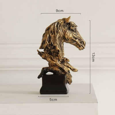 Sculpture Horse Head Abstract Ornaments Decoration For Home