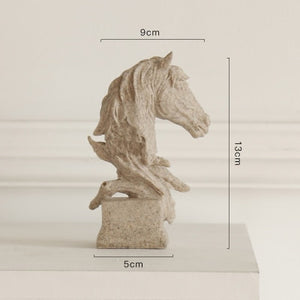 Sculpture Horse Head Abstract Ornaments Decoration For Home