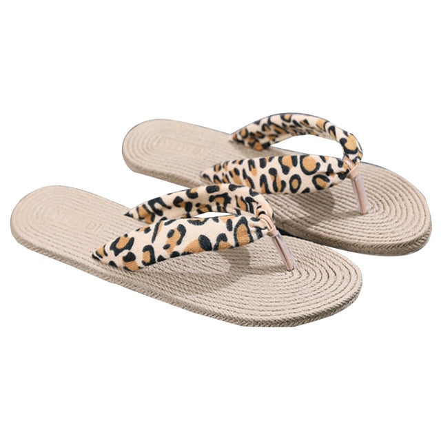 Women Shoes Summer Floral Flip Flops Beach Sandals Thongs Slippers