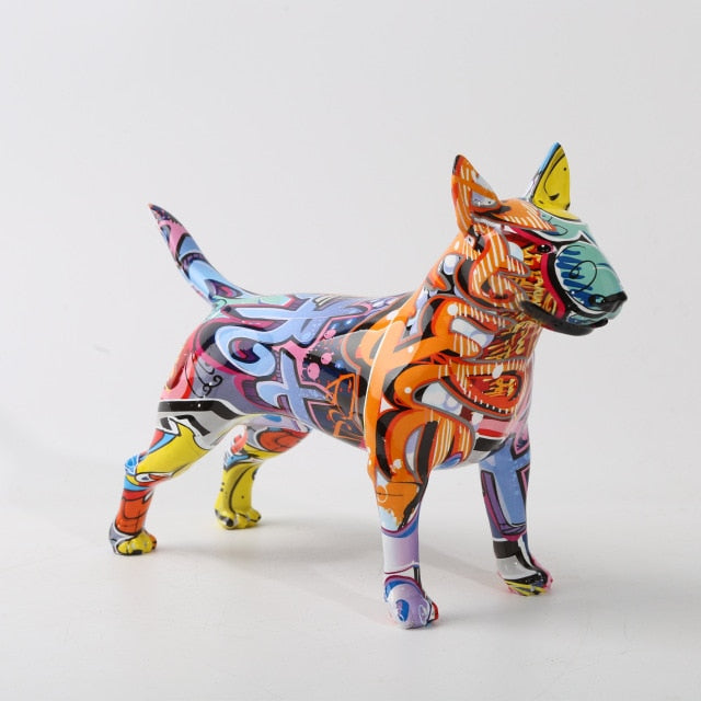Bull terrier Small English Resin Dog Crafts Home Decoration