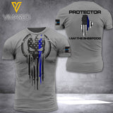 Maine Thin Blue Line TSHIRT 3D PRINTED AUG-NL25