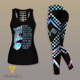 Racing Girl Criss-Cross Open Back Camisole Tank Top Legging MRGCL1