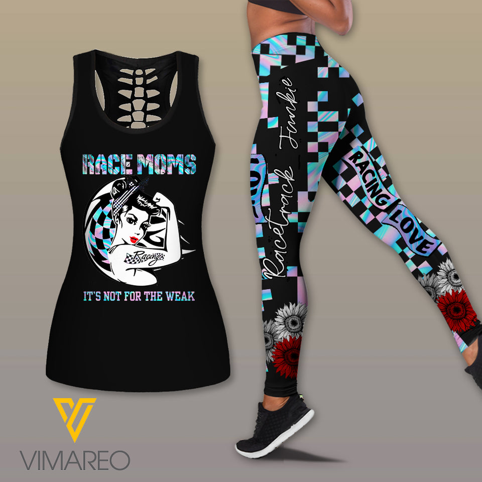 Racing Girl Criss-Cross Open Back Camisole Tank Top Legging MRGCL4