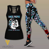 Racing Girl Criss-Cross Open Back Camisole Tank Top Legging MRGCL4