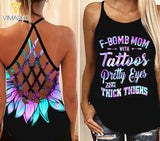 KHMD F-BOBM MOM Girl Criss-Cross Tank Top 0504