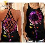 You are my Sunshine Criss-Cross Open Back Camisole Tank Top AKDJEW2