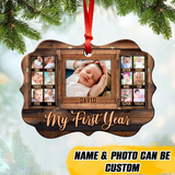 Personalized Your Baby Image Christmas Wood Ornament Printed QTHQ2810