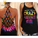 Train Camp Criss-Cross Open Back Camisole Tank Top VBWGE