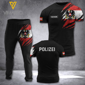 Personalized Austrian Police Tshirt Sweatpants NBVE