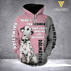 WOMAN WITHOUT DALMATIAN DOG  3D HOODIE PRINTED TNVQ2309