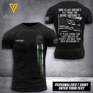 Personalized US Veteran 3D printed hoodie SST