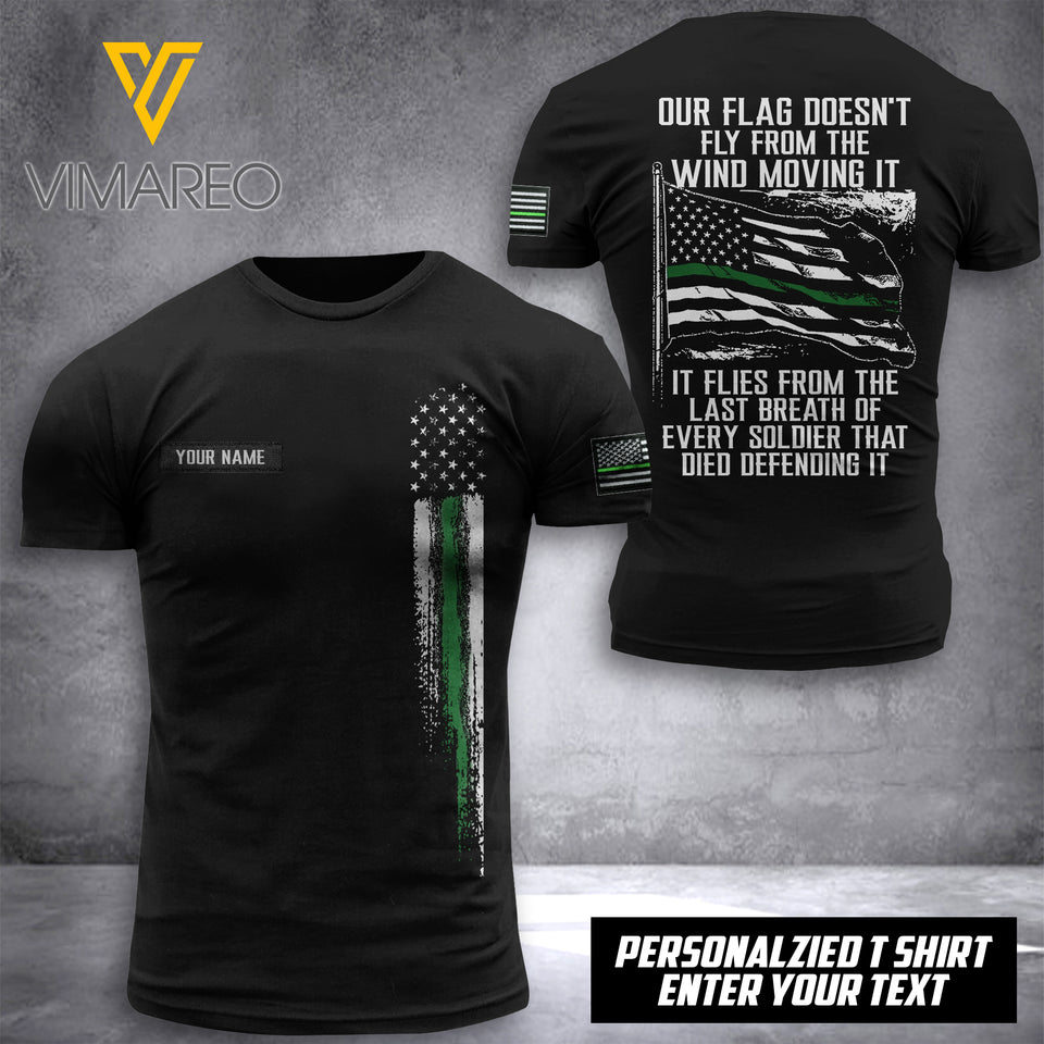 Personalized US Veteran 3D printed hoodie SST