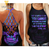 April Girl Criss-Cross Open Back Camisole Tank Top WSTTSK
